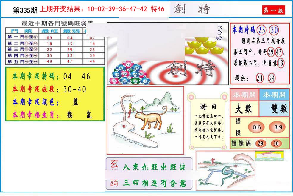 2024335期九龍创特A(推荐)