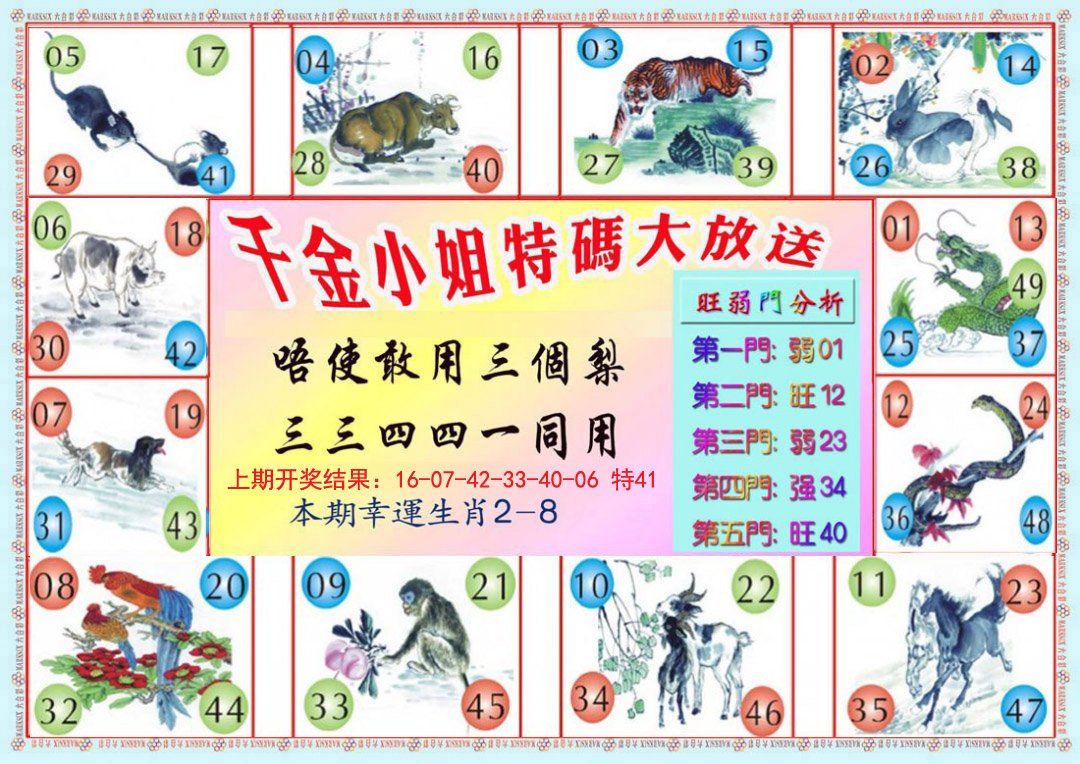 2024320期千金小姐B版