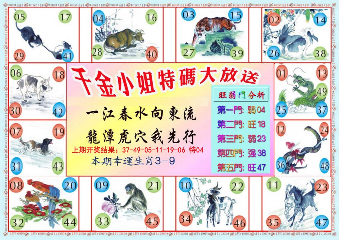2024334期千金小姐B版