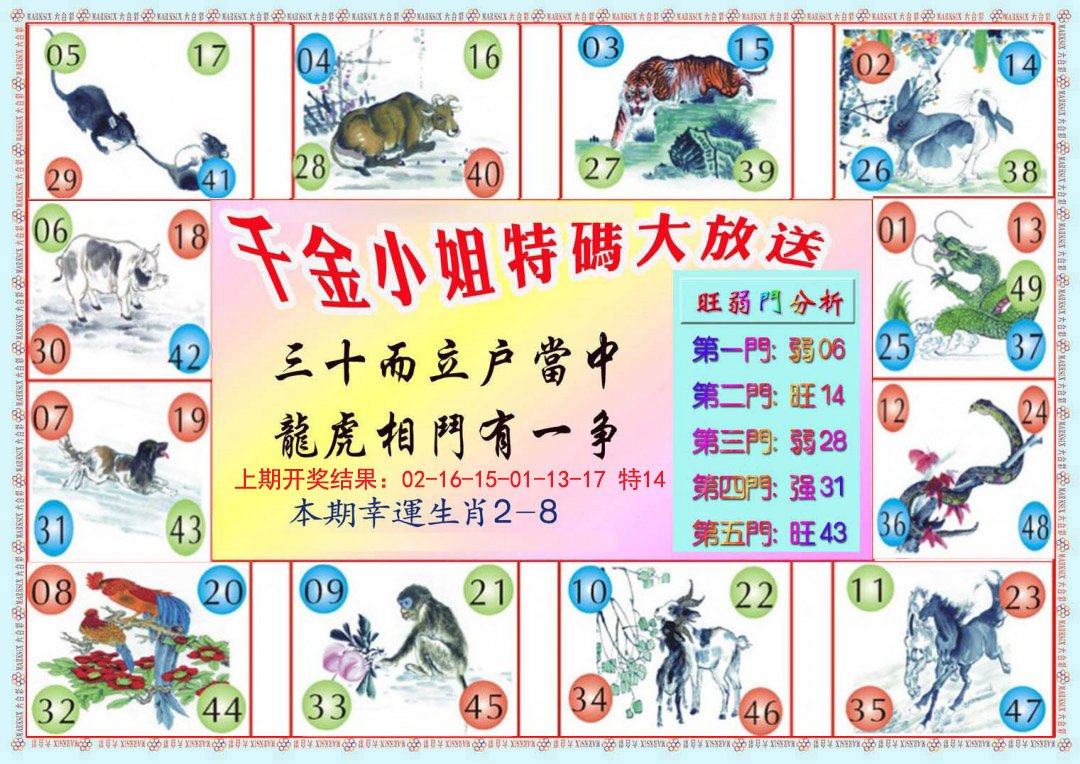 2024330期千金小姐B版