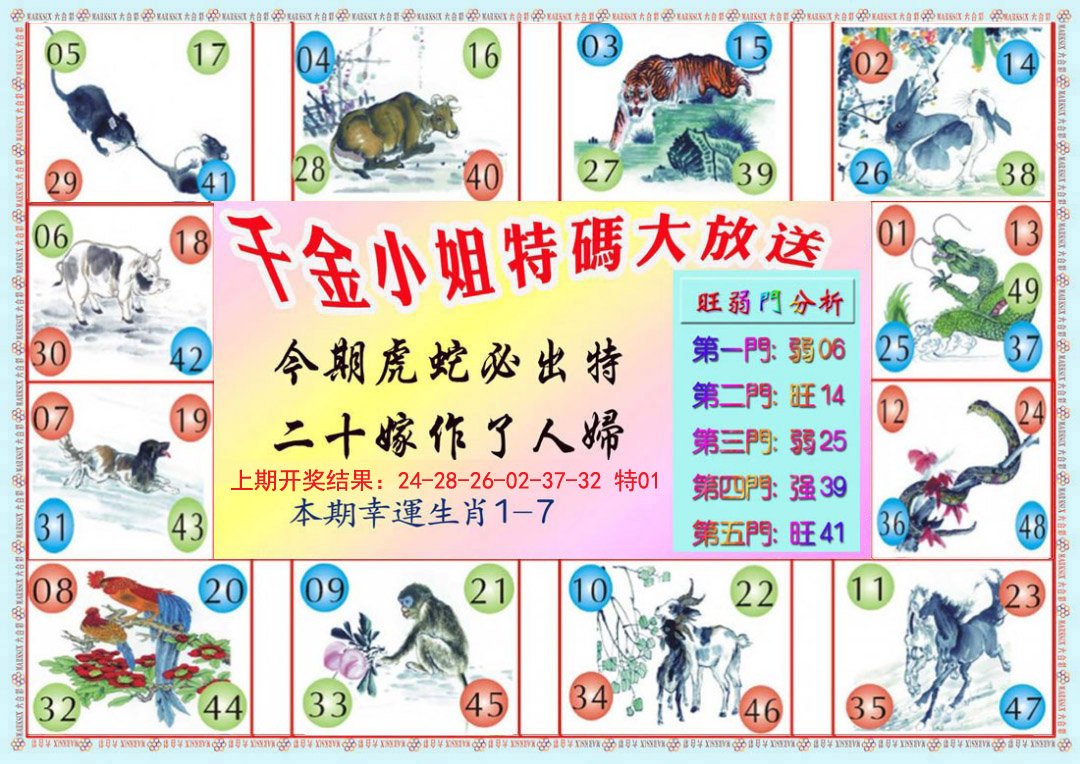 2024325期千金小姐B版