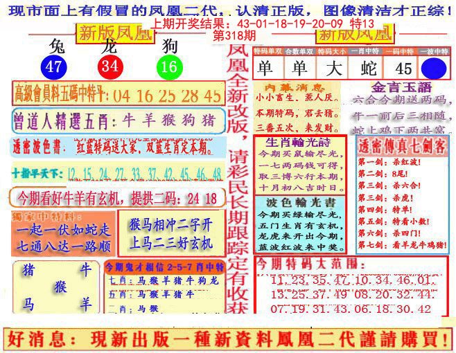 2024318期另二代凤凰报