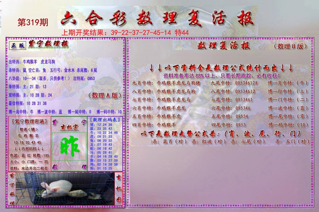 2024319期数理复活报