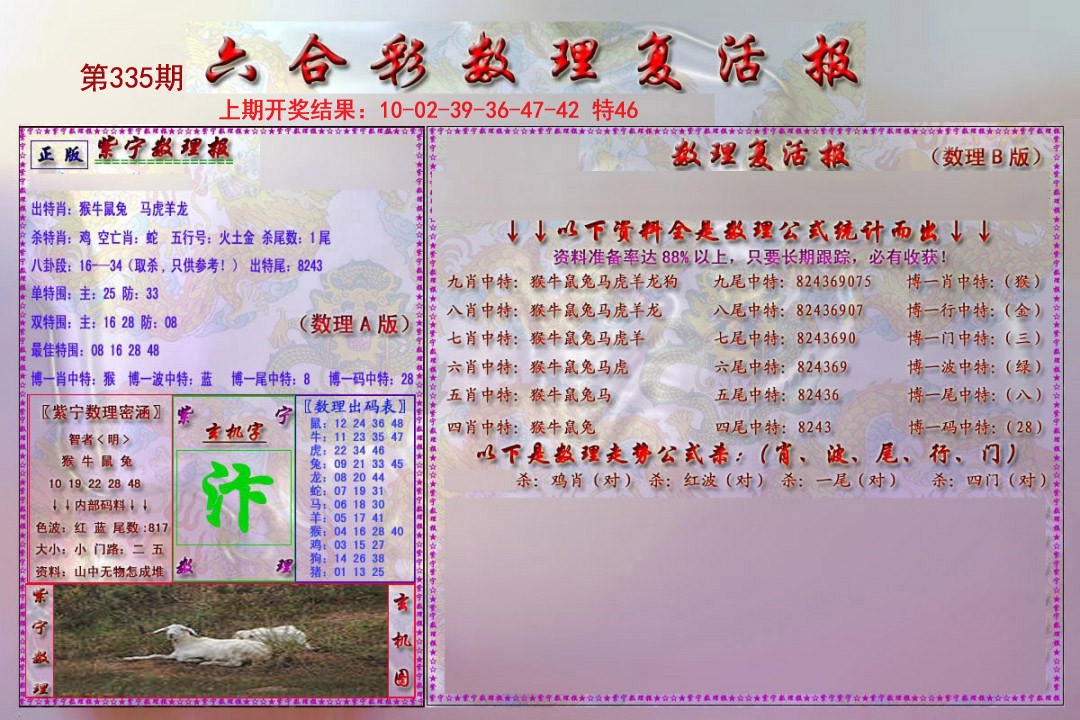 2024335期数理复活报