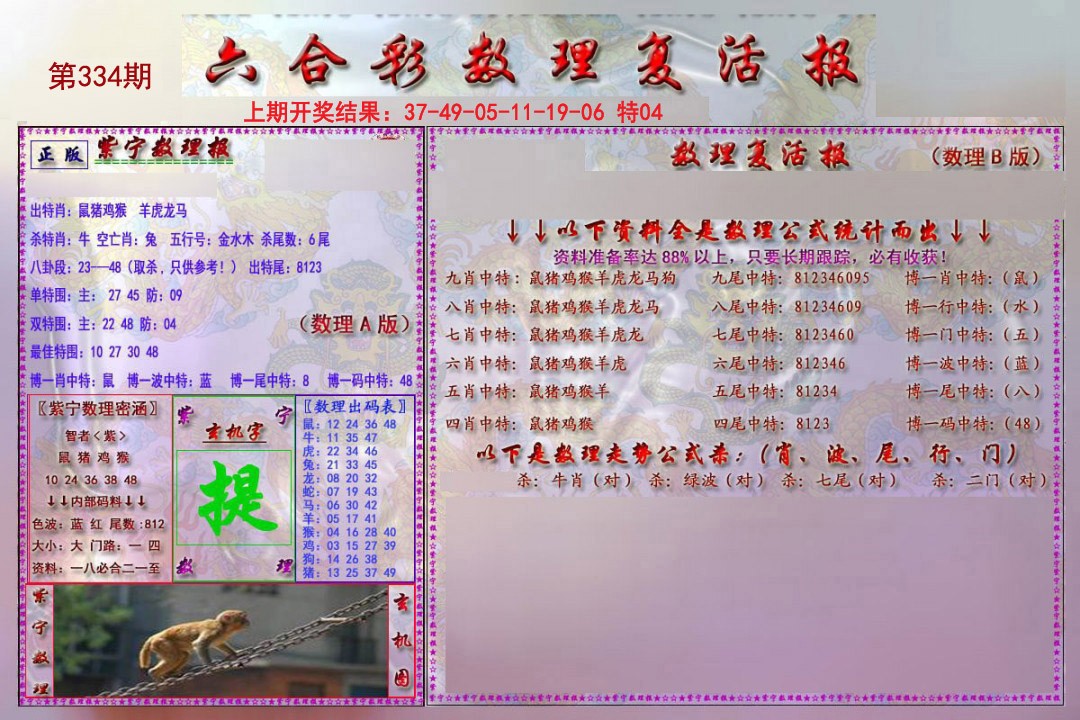 2024334期数理复活报