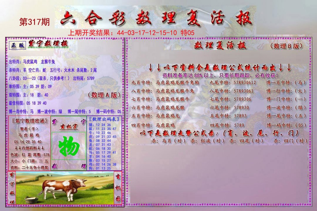 2024317期数理复活报
