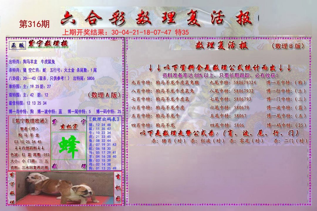 2024316期数理复活报