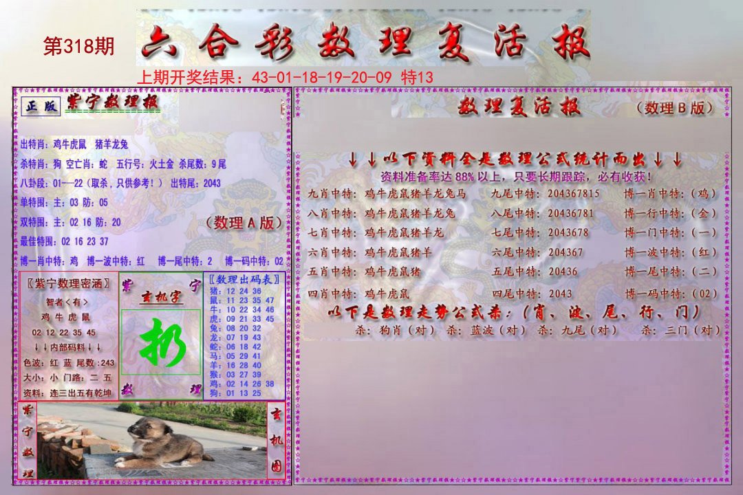2024318期数理复活报