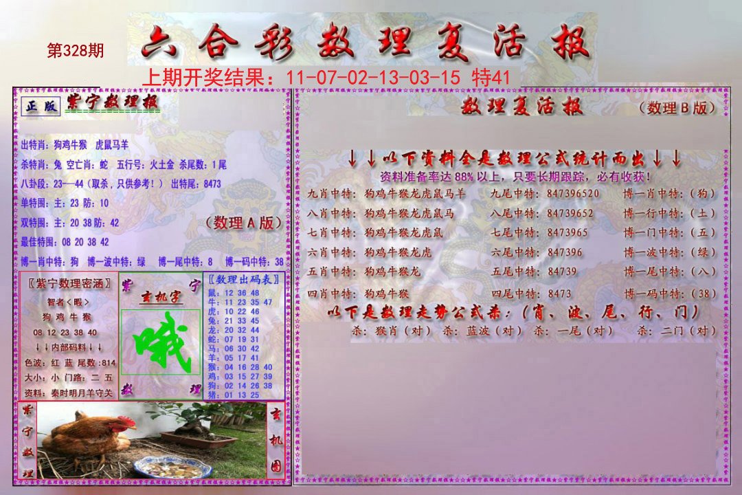 2024328期数理复活报