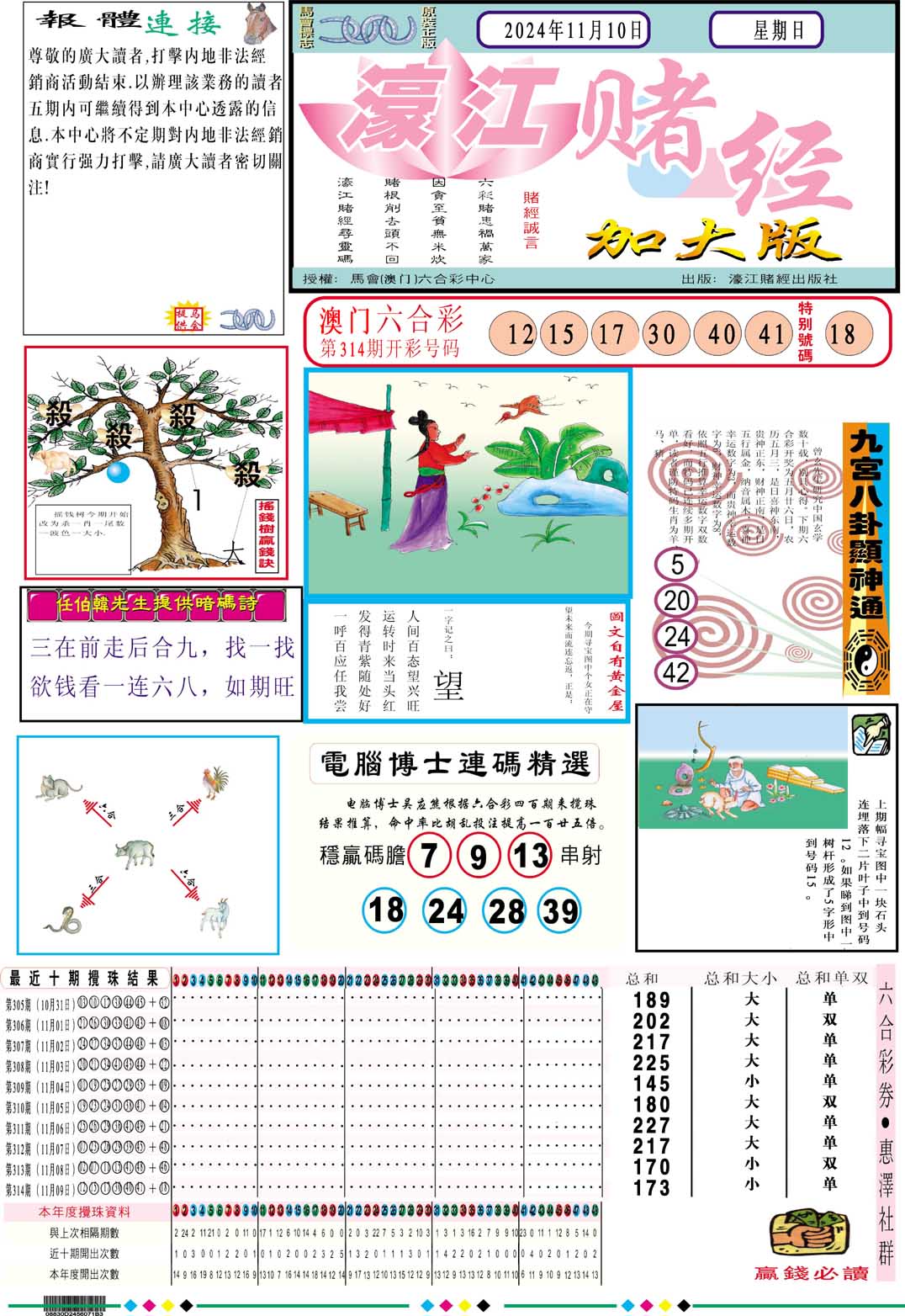 2024315期濠江赌经A加大版