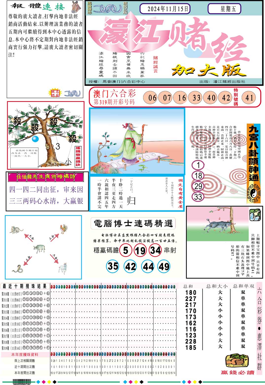 2024320期濠江赌经A加大版