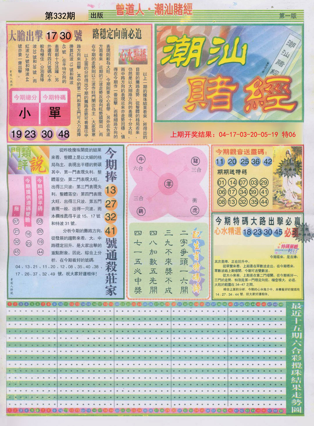 2024332期潮汕赌经A