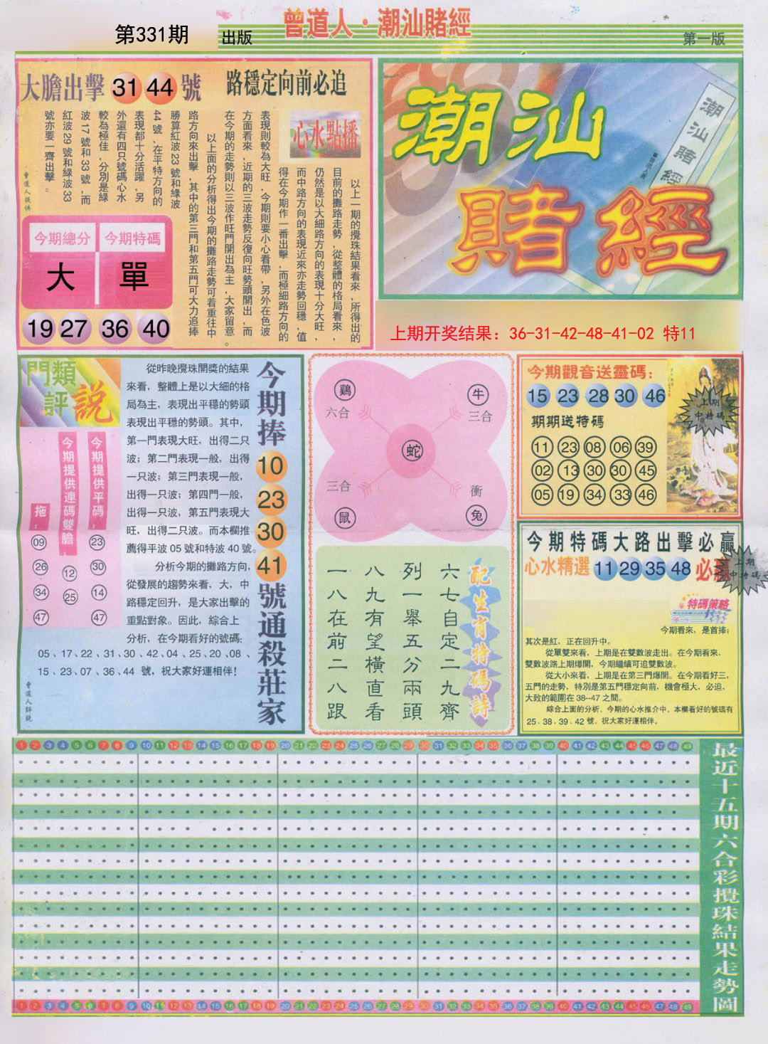 2024331期潮汕赌经A