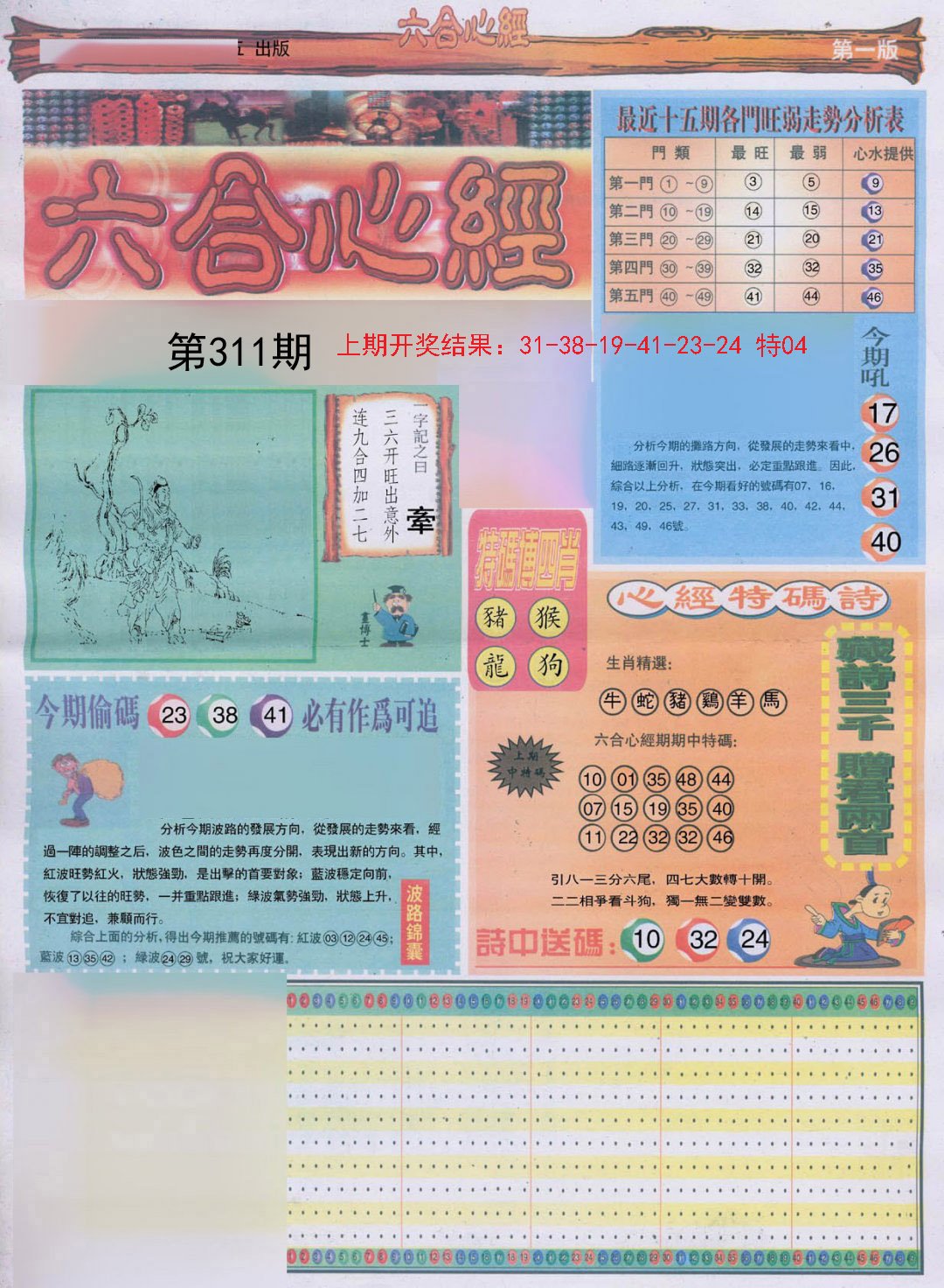 2024311期六合心经A