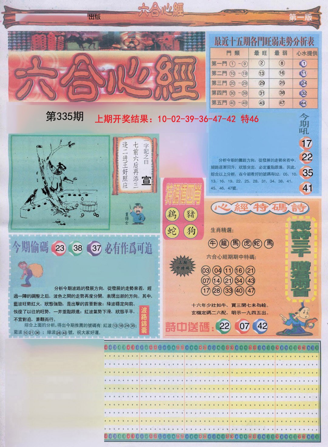 2024335期六合心经A