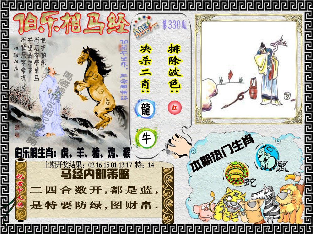 2024330期伯乐相马经
