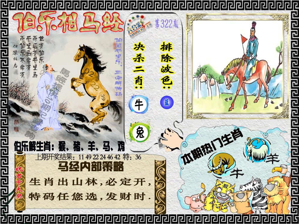 2024322期伯乐相马经
