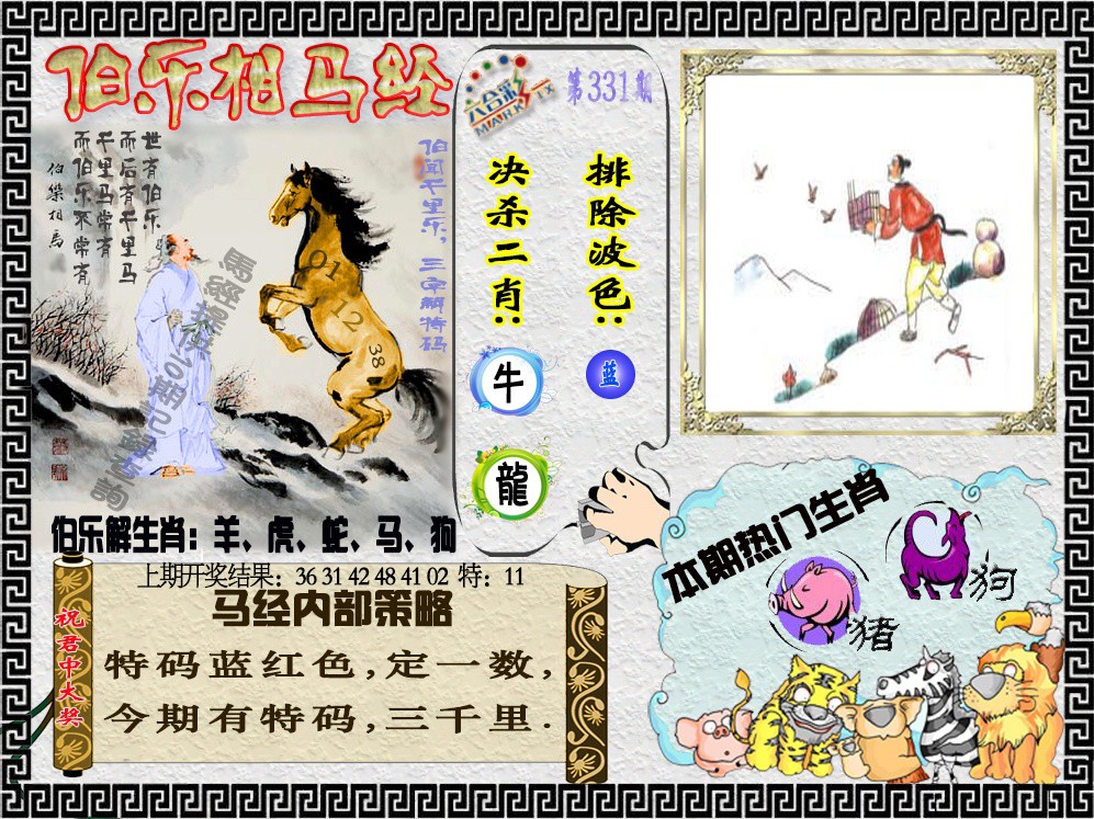 2024331期伯乐相马经