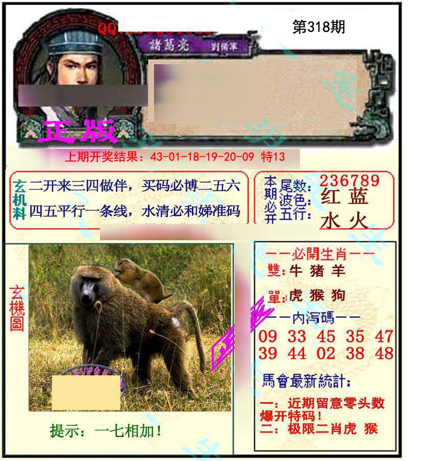 2024318期正宗孔明