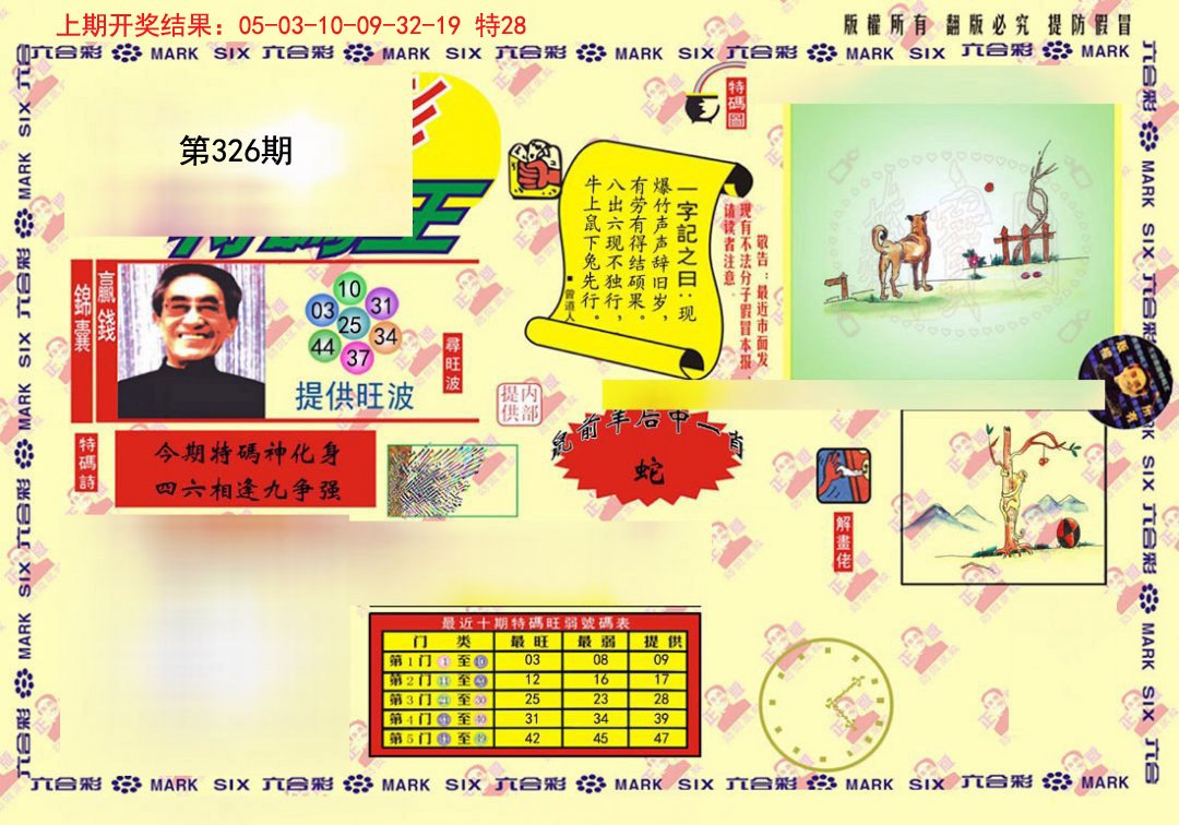 2024326期心水特码(信封)