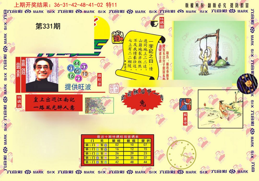2024331期心水特码(信封)