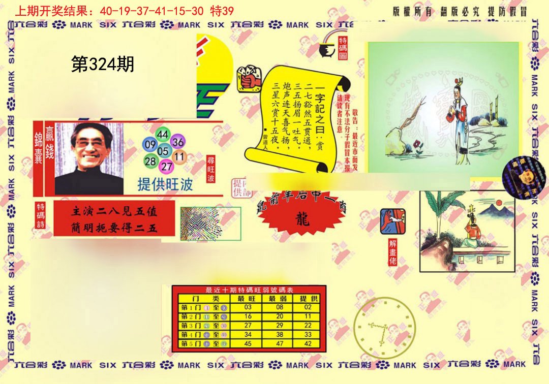 2024324期心水特码(信封)