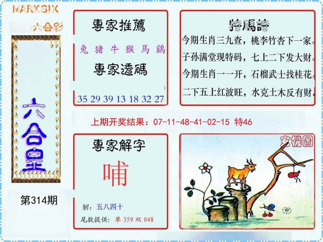 2024314期六合皇