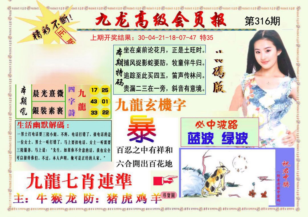 2024316期九龙高级会员报