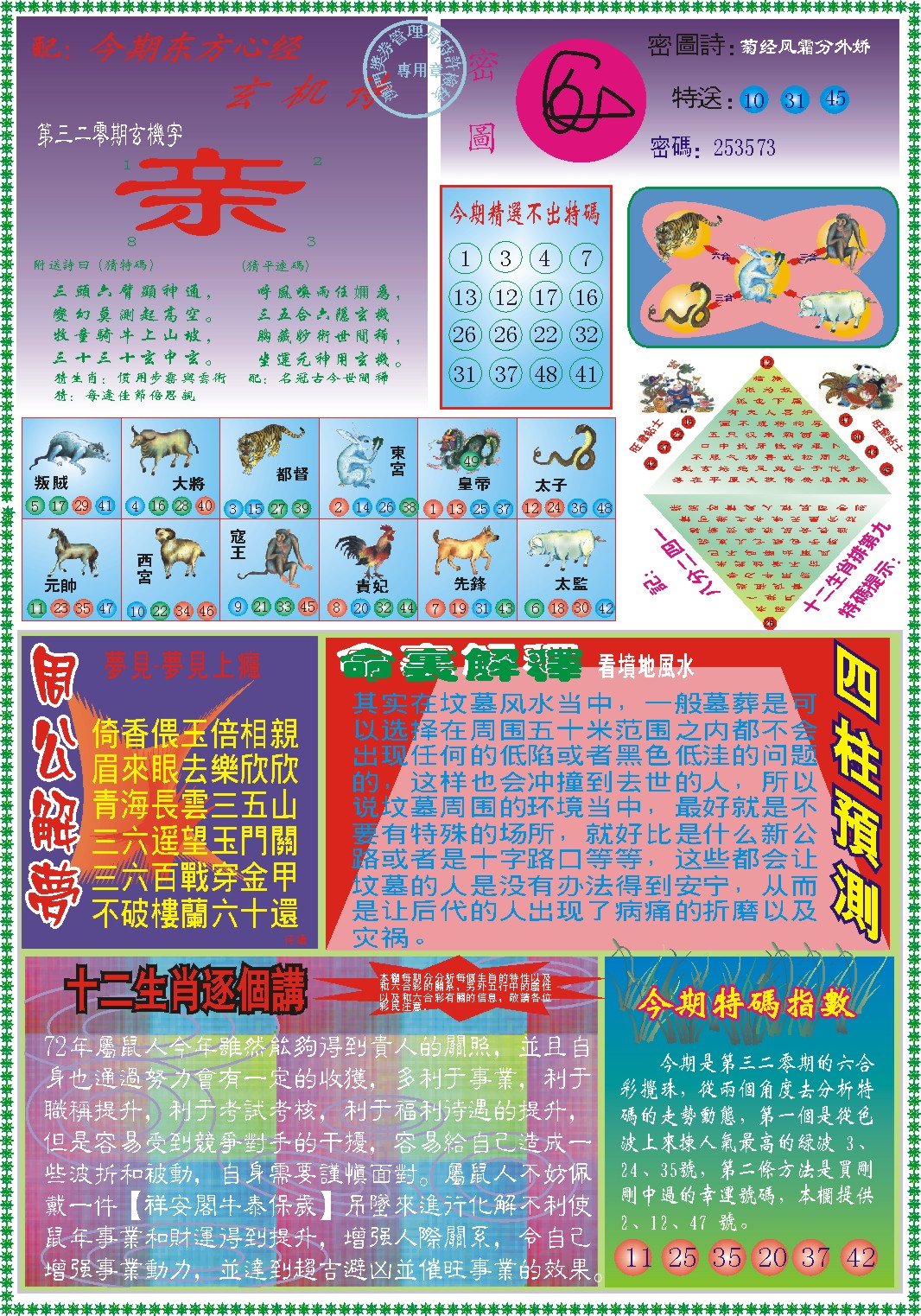 2024320期东方心经B