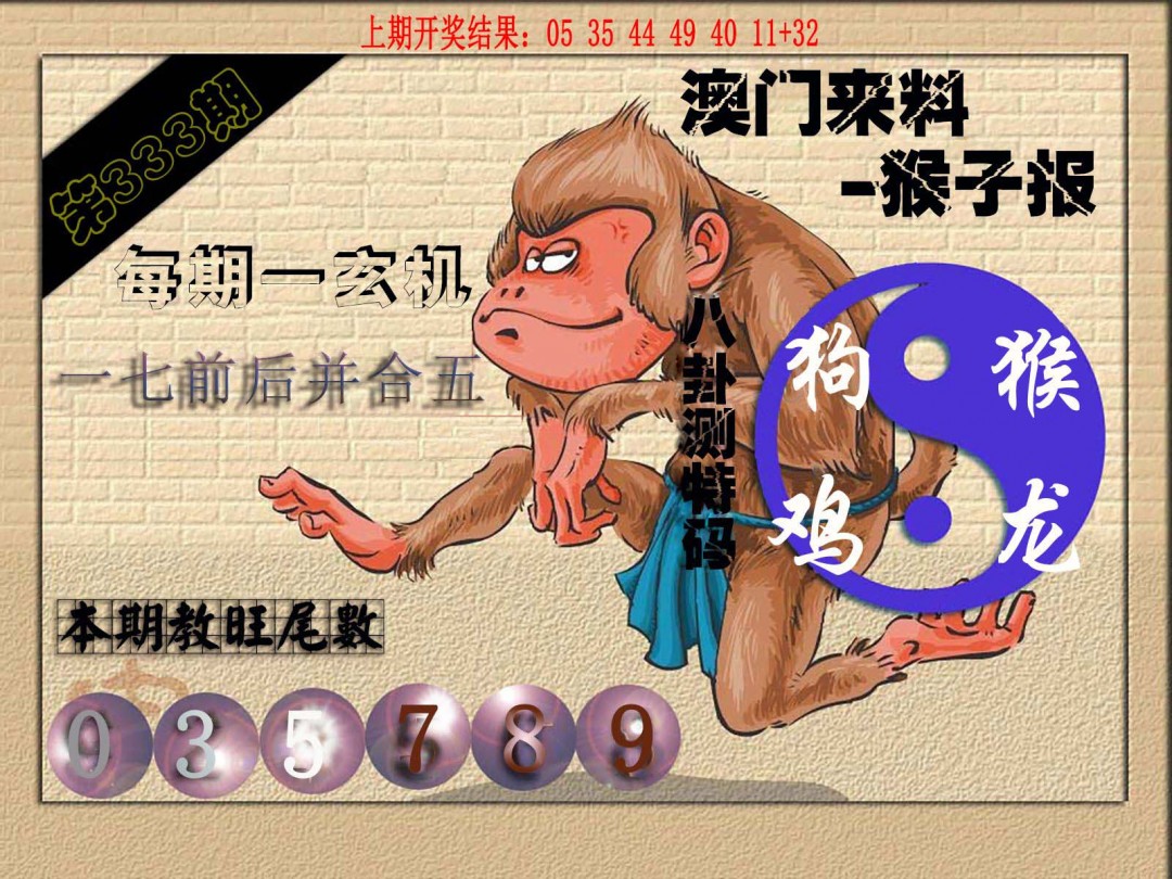 2024333期(来料)猴报