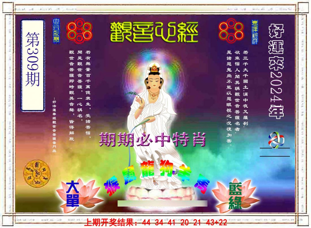2024309期观音心经