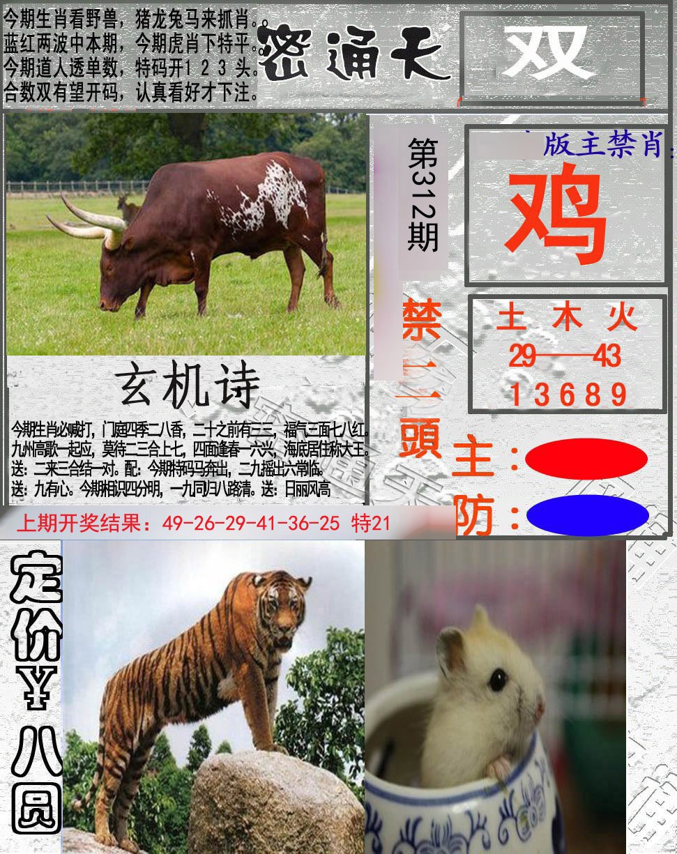 2024312期密通天
