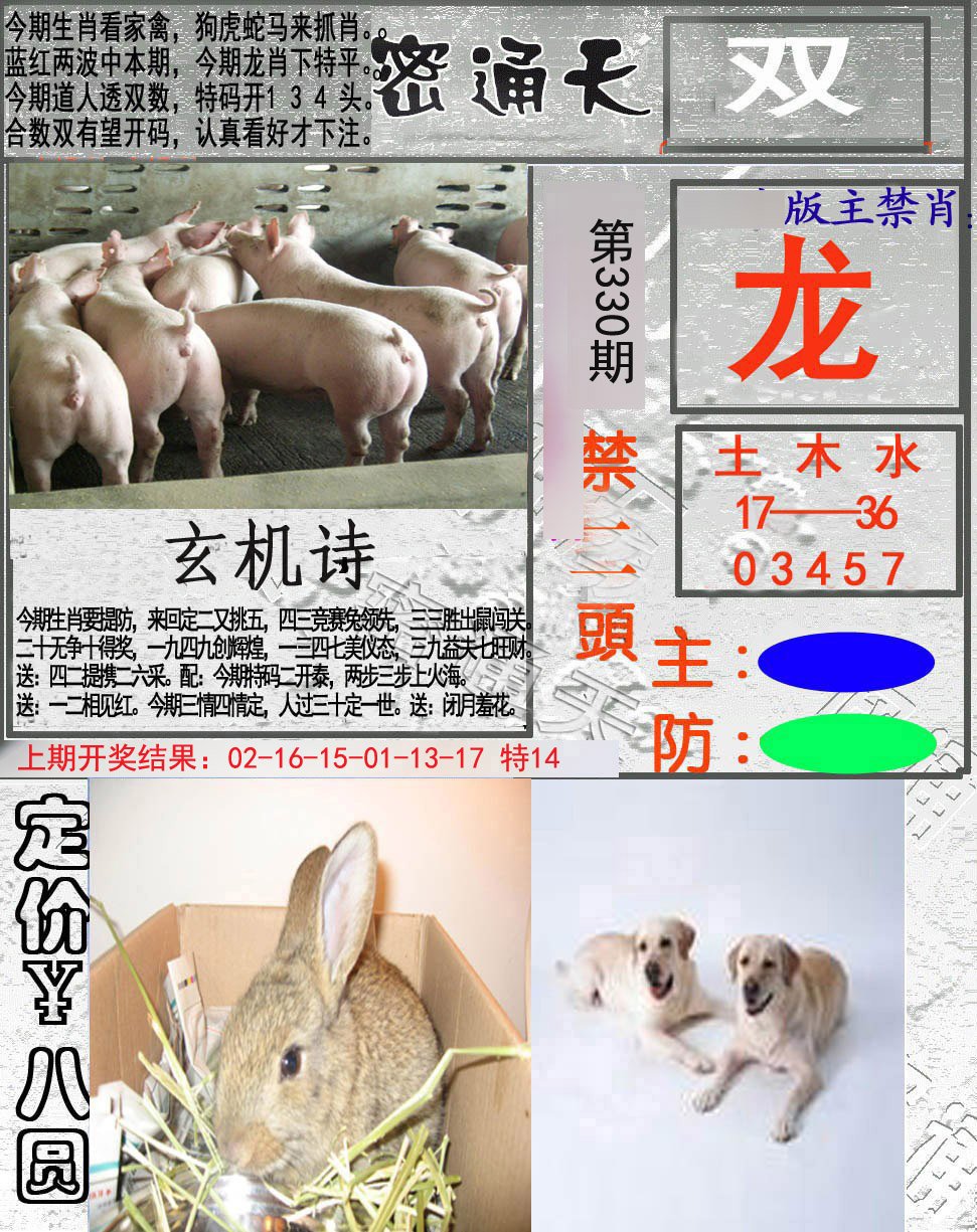 2024330期密通天