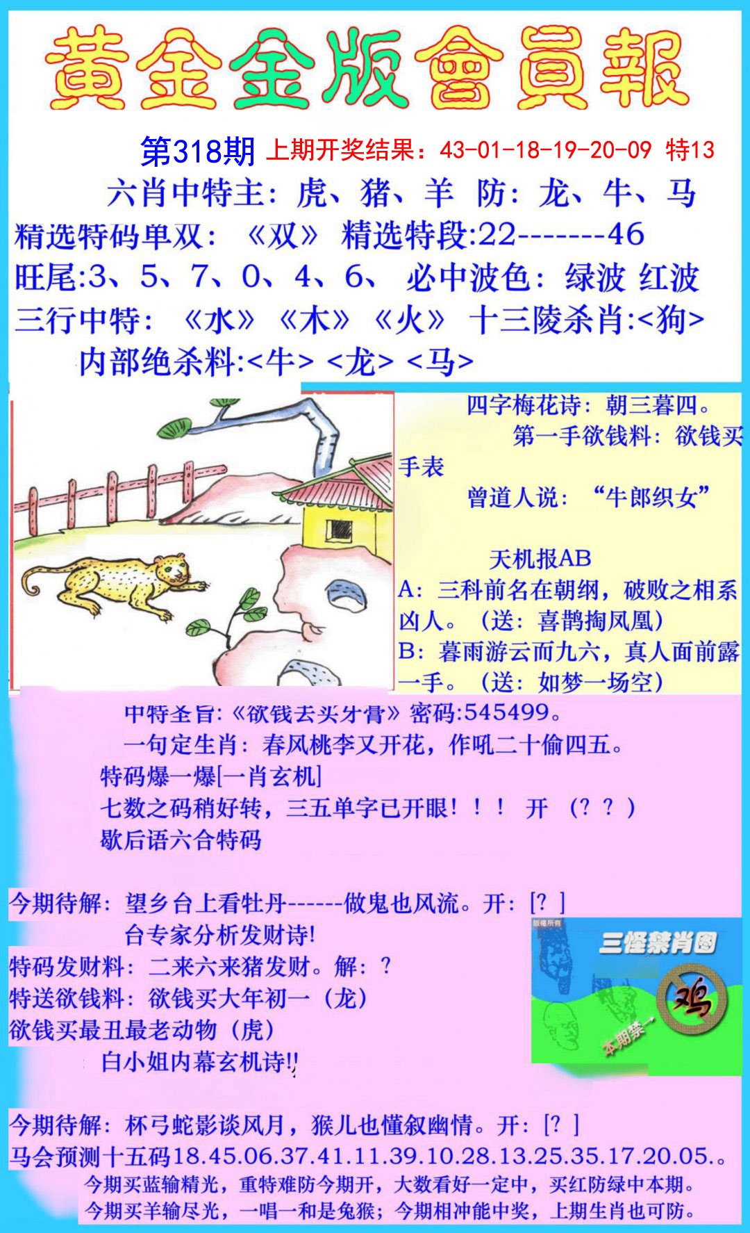 2024318期黄金金版会员报