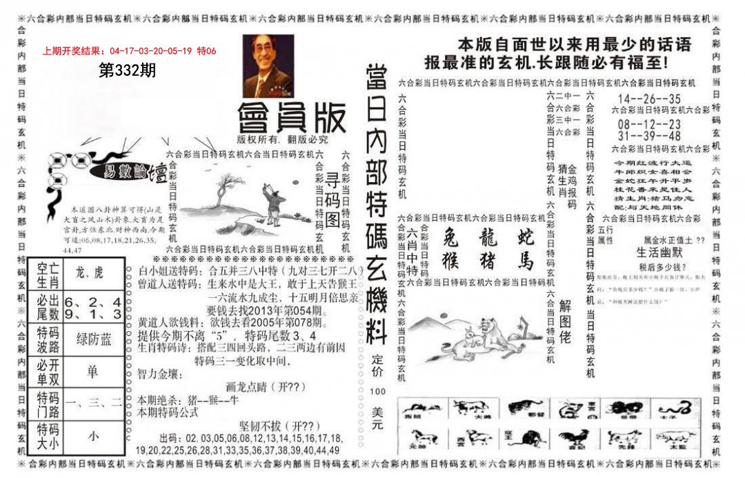 2024332期当日特码玄机报