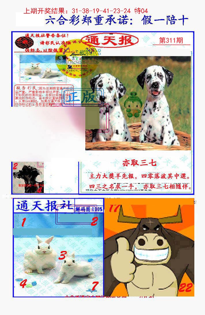 2024311期假一陪十通天报