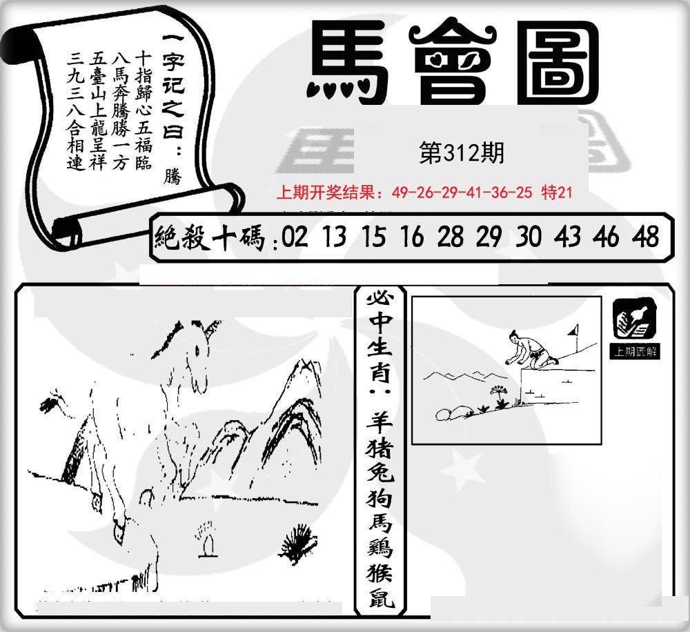 2024312期马会图