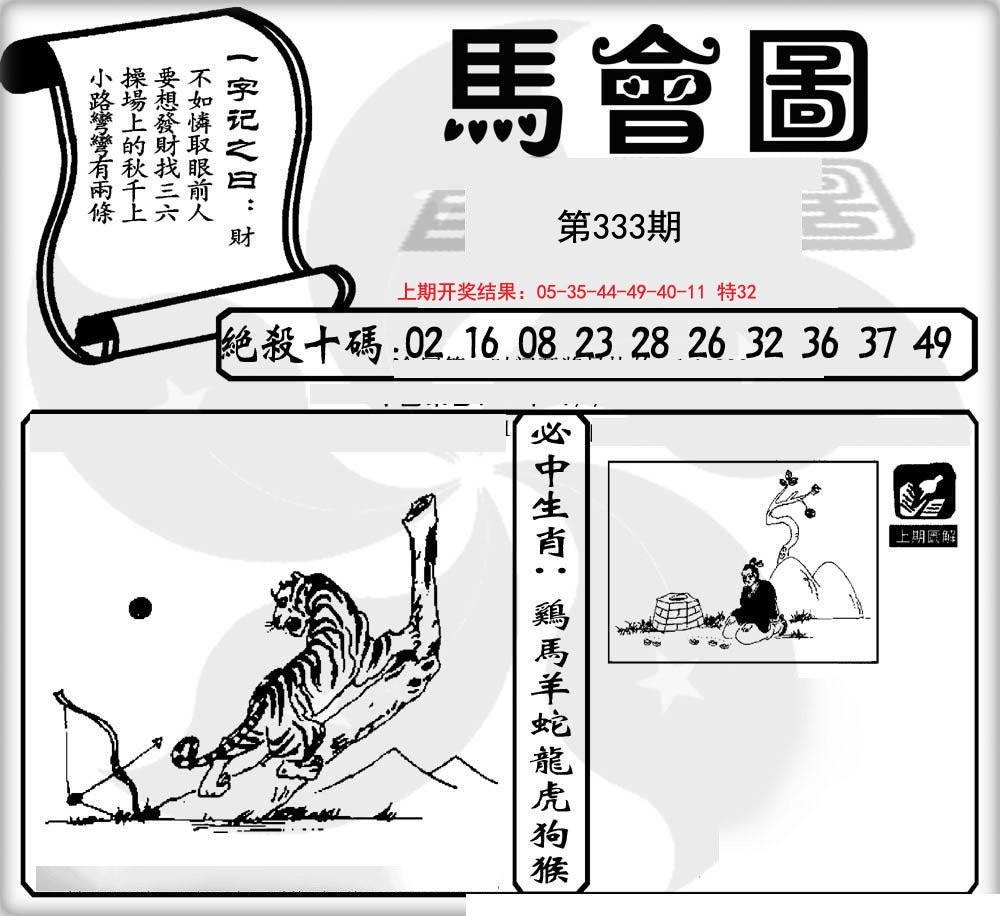 2024333期马会图