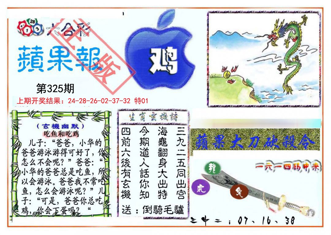 2024325期频果报