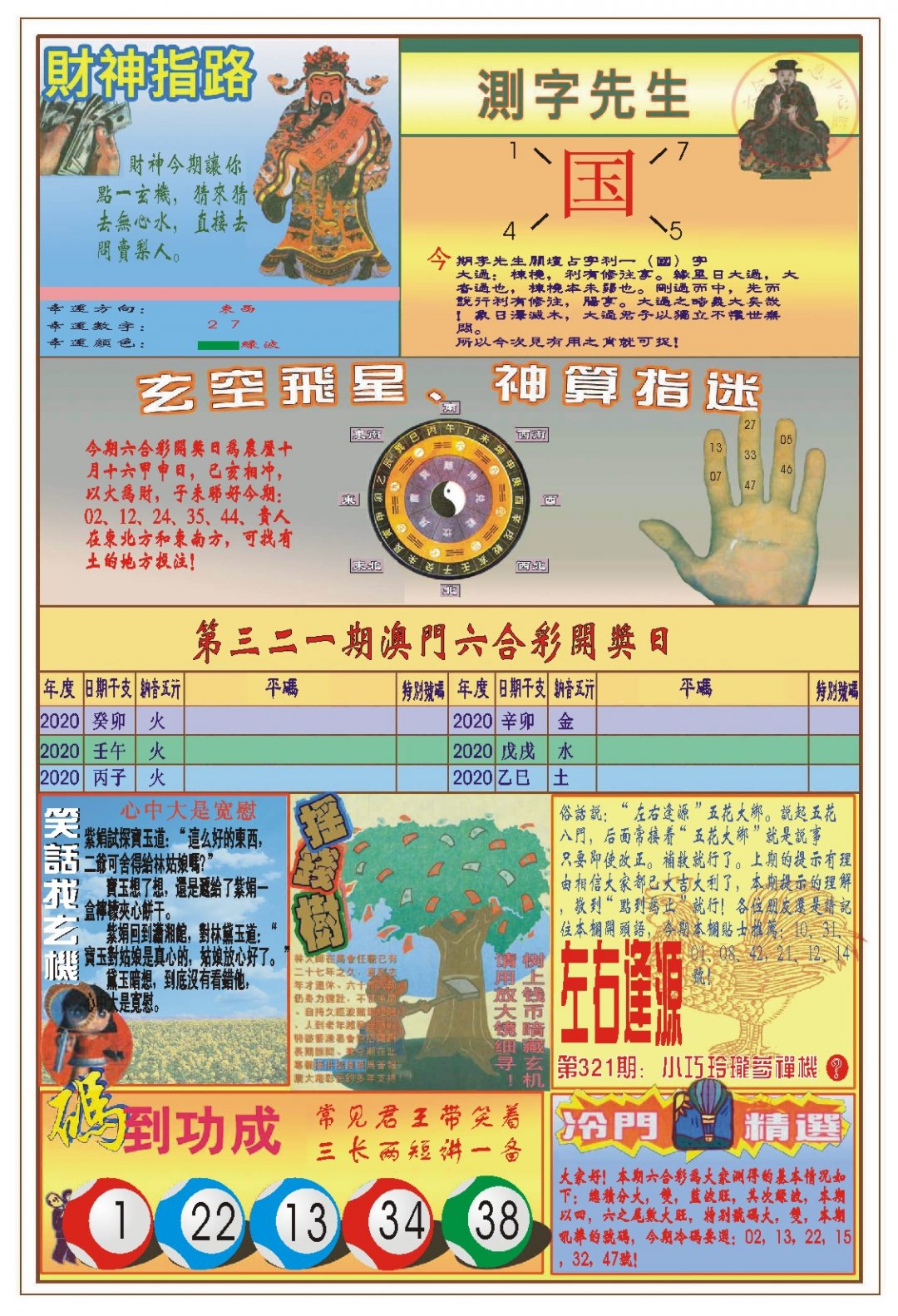 2024321期(新版)四柱预测B