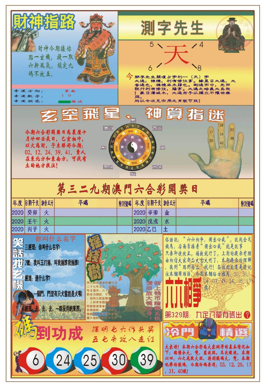 2024329期(新版)四柱预测B