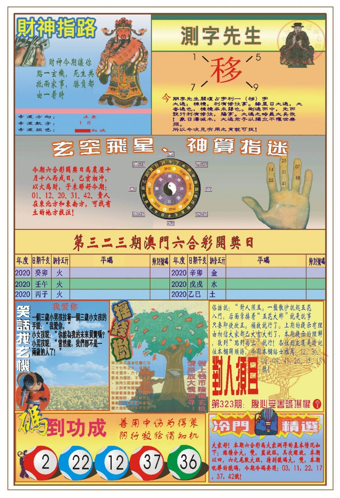 2024323期(新版)四柱预测B