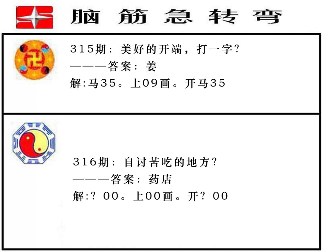2024316期脑筋急转弯