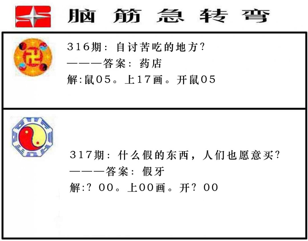 2024317期脑筋急转弯