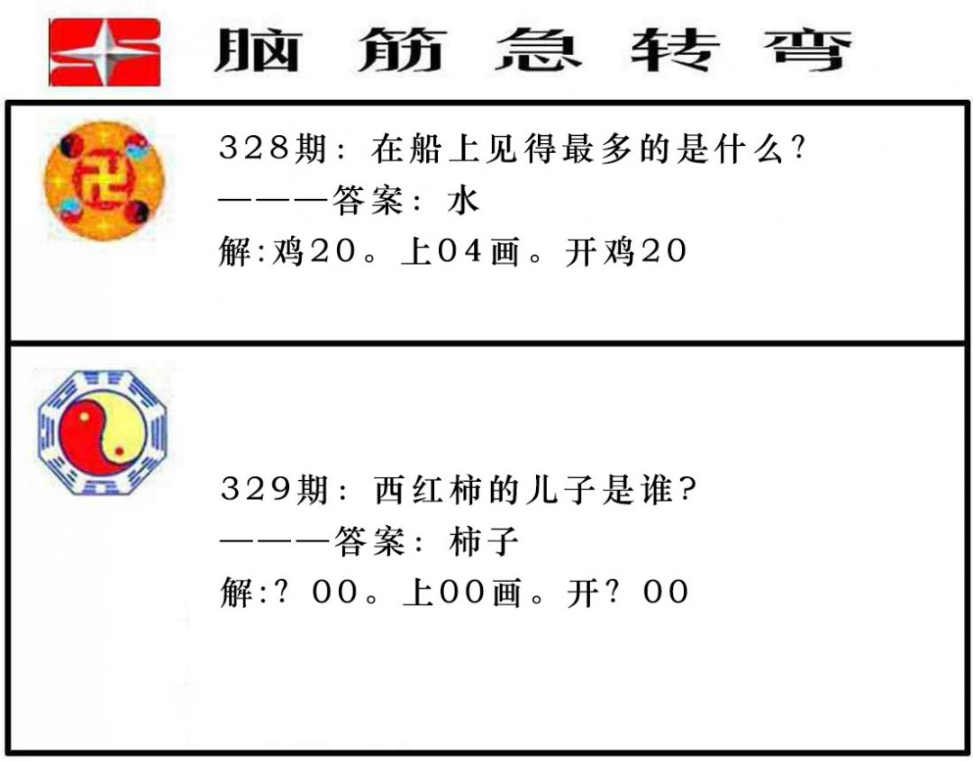 2024329期脑筋急转弯