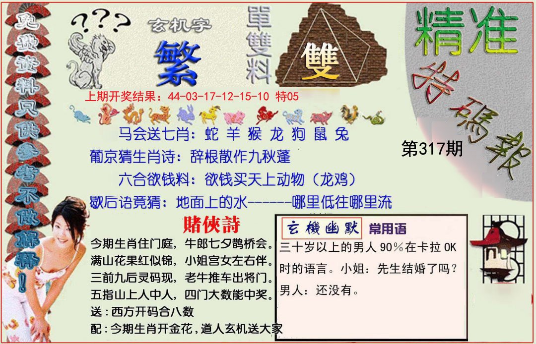2024317期精准<特碼報>