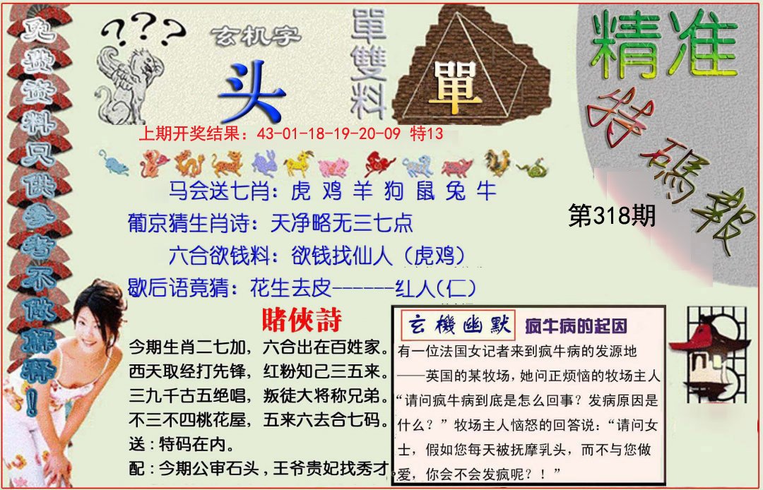 2024318期精准<特碼報>