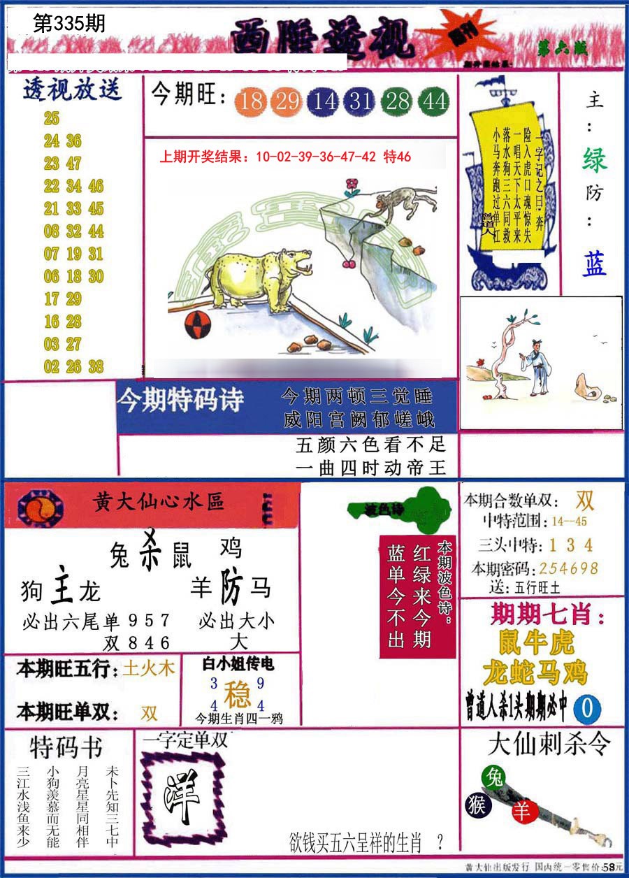 2024335期西陲透视