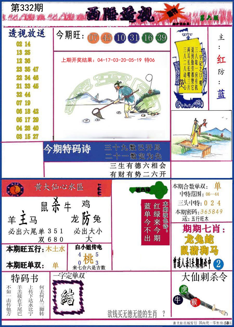 2024332期西陲透视
