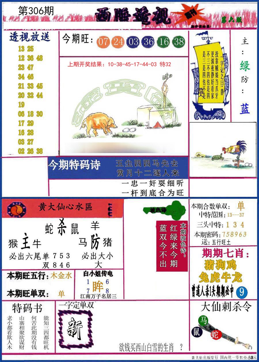 2024306期西陲透视